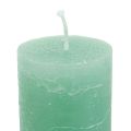 Floristik24 Vihreät kynttilät, isot, yksiväriset kynttilät, 50x300mm, 4 kpl