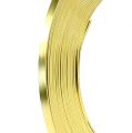 Floristik24 Alumiininen litteä lanka kultaa 5mm 10m