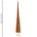 Keinotekoinen joulukuusenkoriste, kapea, puisella jalustalla, 40 cm, 3 kpl | Floristik24.fi