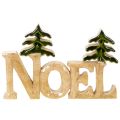 Joulukoriste Noel-teline kahdella kuusella 18cm | Floristik24.fi