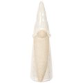 Koristeellinen tonttuhahmo, vaaleaa keramiikkaa, skandinaavinen tyyli, 18 cm, 3 kpl | Floristik24.fi