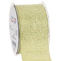 Floristik24 Koristeellinen nauha glitterillä, leveä nauha lahjapaketointiin, 55 mm leveä, 15 m pitkä