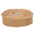 Koristeellinen puuvillanauha, rustiikkityylinen, hapsuilla, 40 mm, 30 m | Floristik24.fi