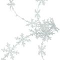 Floristik24 Satiininauha Joulunauha lumihiutale valkoinen 25mm 5m