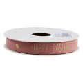 Floristik24 Velvet nauha Happy Easter koristenauha pinkki 15mm 5m