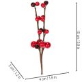 Tekooksa punaisilla marjoilla, 15 cm, 6 kpl | Floristik24.fi