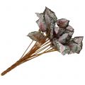 Floristik24 Keinotekoinen begonian pensas vihreä, violetti 34cm