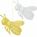 Floristik24 Puinen hahmo mehiläinen, kevätkoriste, hunajamehiläinen ripustettavaksi, koristehyönteinen 6kpl.