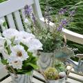 Floristik24 Kukkakoriste laventeli keinotekoisten kasvien ruukussa