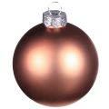 Joulukuusipallot hopea-aprikoosilasipallot Ø5cm 24 kpl | Floristik24.fi