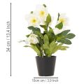 Keinotekoinen jouluruusu, ruukkukukka, pöytäkoriste, 34 cm | Floristik24.fi