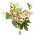 Floristik24 Jouluinen ruusu-tekokukkakoriste, 30 cm nippu, 4 kpl