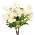 Floristik24 Tekoinen krysanteemikukka, kermanvalkoinen kimppu, koristeellinen oksa, iso 56 cm, 4 kpl