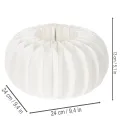 Hunajakennopaperista tehty pyöreä kurpitsarengas, iso, kuivakukkiin ja syyskoristeeseen, 24 cm, 4 kpl | Floristik24.fi