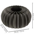 Kurpitsa-hunajakennopaperipöytäkoriste, kokoontaitettava, pyöreä, 34 cm, 2 kpl | Floristik24.fi