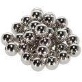 Floristik24 Koristehelmet, hopeanväriset metalliset, 14 mm, 35 kpl