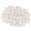 Floristik24 Valkoiset koristehelmet Ø10mm 115 kpl