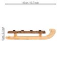 Koristeellinen rekipuun kuorikynttilänjalka, 4 kpl, 40 × 12,5 cm | Floristik24.fi