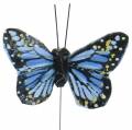 Floristik24 Koristeelliset perhoset langalla värillinen 5,5cm 24kpl 24kpl