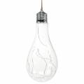 Floristik24 LED-valo koristeellinen hehkulamppu lämmin valkoinen 20cm
