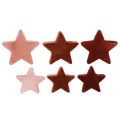 Floristik24 Koristeelliset tähdet, parveilevat sirontakoriste, viininpunainen, ruskea, Ø4/5cm, 40 kpl