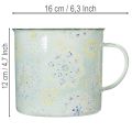 Koristeellinen muki, kukkaruukku, mandala, emaloitu, Ø13cm K12cm | Floristik24.fi
