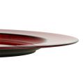 Floristik24 Deco levy muovia Ø28cm punainen-musta