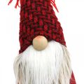 Floristik24 Deco Gnome Beard Christmas Gnome Deco Figuuri Punainen K30cm