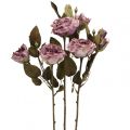 Deco ruusukimppu tekokukat ruusukimppu violetti 45cm 3kpl