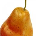 Floristik24 Deco päärynän keltainen punainen, deco hedelmä, ruokanukke 12,5 cm