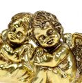 Floristik24 Koristeellinen enkeli istuu kultaa, kiiltävä 9cm 4kpl
