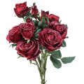 Floristik24 Deco ruusut punaiset tekoruusut silkkikukat 50cm 3kpl
