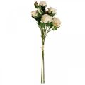Floristik24 Deco Roses Cream Artificial Roses Silk Flowers 50cm 3kpl