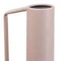 Floristik24 Koristemaljakko metallinen koristekannu vaaleanpunainen 19,5cm K38,5cm