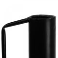 Floristik24 Koristemaljakko metalli mustakahvainen koristekannu 14cm K28,5cm