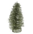 Floristik24 Koristeellinen puu kimalteli hopeaa, vaaleanvihreä H14cm 4kpl