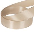 Koristeellinen satiininauha beige taftinauha 25mm 50m | Floristik24.fi