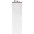 Koristeellinen taftinauha, valkoinen, 25 mm leveä, 50 m pitkä | Floristik24.fi