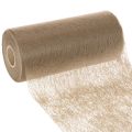 Floristik24 Pöytäkoriste, ruskea, kuitukangasrulla 24 cm x 25 m juhlapöytiin