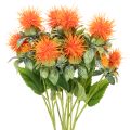 Floristik24 Keinotekoinen oranssi saflori tekokukkana maljakoihin ja koristeeksi, 55 cm, 4 kpl