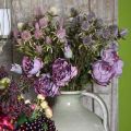 Floristik24 Ohdake keinotekoinen violetti koristeellinen haara 10 kukan päät 68cm 3kpl 3kpl