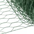 Floristik24 Kuusikulmioverkko vihreä lanka PVC-pinnoitettu metalliverkko 50cm×10m