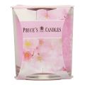 Floristik24 Tuoksukynttilä lasissa tuoksuva kirsikankukka kynttilä vaaleanpunainen H8cm
