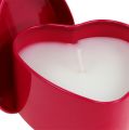 Floristik24 Tuoksukynttilä sydämen muotoinen vaaleanpunainen 7 cm x 3,5 cm 1p