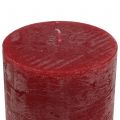 Floristik24 Yksiväriset kynttilät tummanpunaiset 60x100mm 4kpl