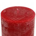 Floristik24 Yksiväriset kynttilät punaiset 60x100mm 4kpl