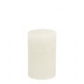 Floristik24 Yksiväriset kynttilät valkoiset 60x100mm 4kpl
