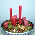 Floristik24 Yksiväriset tummanpunaiset kynttilät eri kokoisia