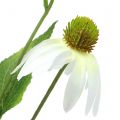 Floristik24 Echinacea-kukka keinotekoinen valkoinen 90cm