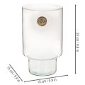 Lasisylinterinen säilytysrasia Eco Glass 25cm | Floristik24.fi